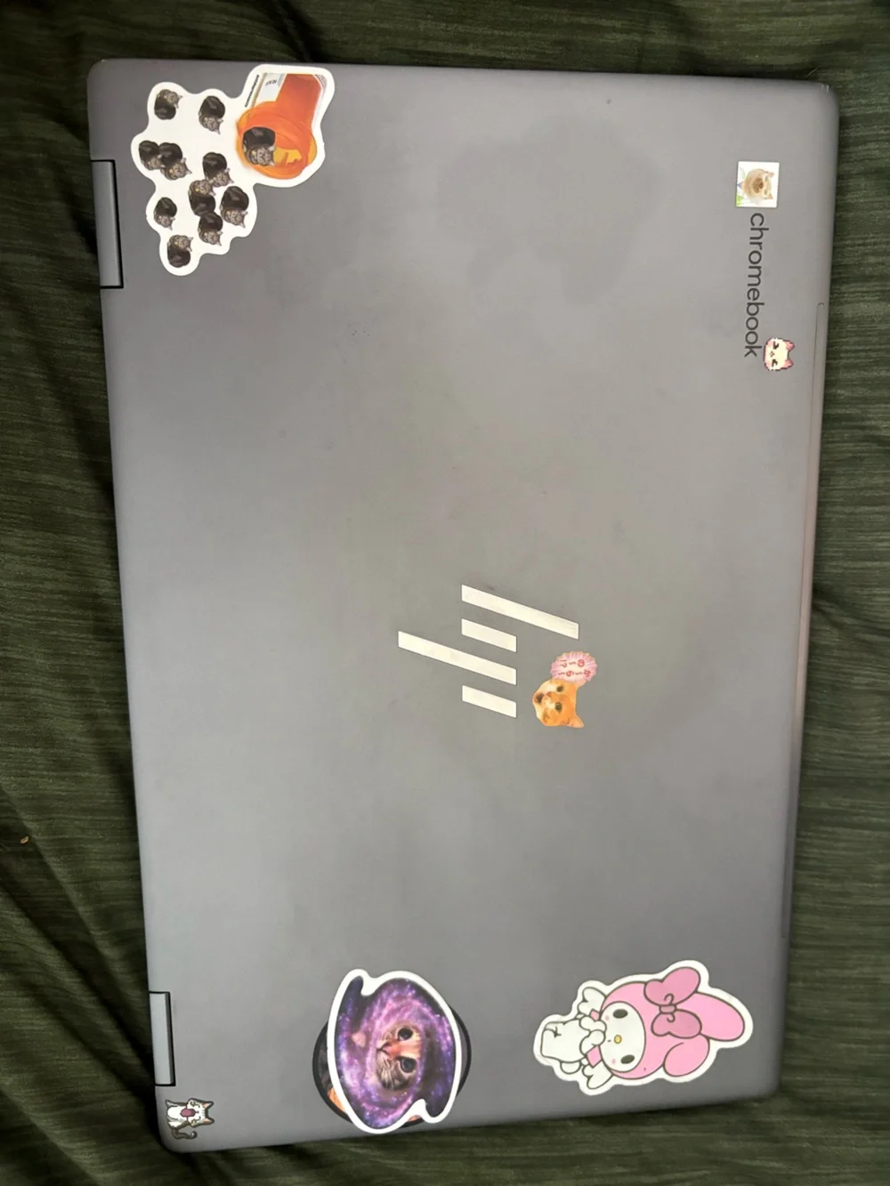 HP Silver-Gray Laptop with Minimal HP Logo